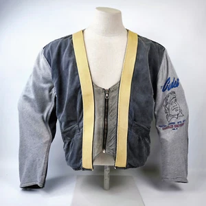 Chevignon Jacke THE CADET Gr. XL anthrazit grau / Leder Stoff Mix vintage - Bild 1 von 15