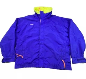 Vintage 90s Columbia Bugaboo Retro Neon Windbreaker/Ski Jacket Mens Size XLT - Picture 1 of 16