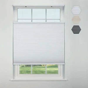 EcoFold Cordless Top Down Bottom Up Blackout Cellular Shade 45 W x 66 H White - Picture 1 of 1