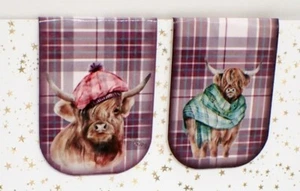 2 x Highland Cow Magnetic Bookmark Book Lover Bookish Reader Gift Bookclub - Picture 1 of 2