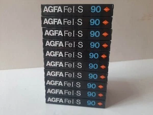 vintage and Very rare AGFA Superferro HDX 90HDX Blank cassette tape X 10 pcs ๐ - Picture 1 of 4