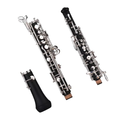 Instrumento profesional de teclas niqueladas estilo semiautomático oboe llave C Foto 1 de 4