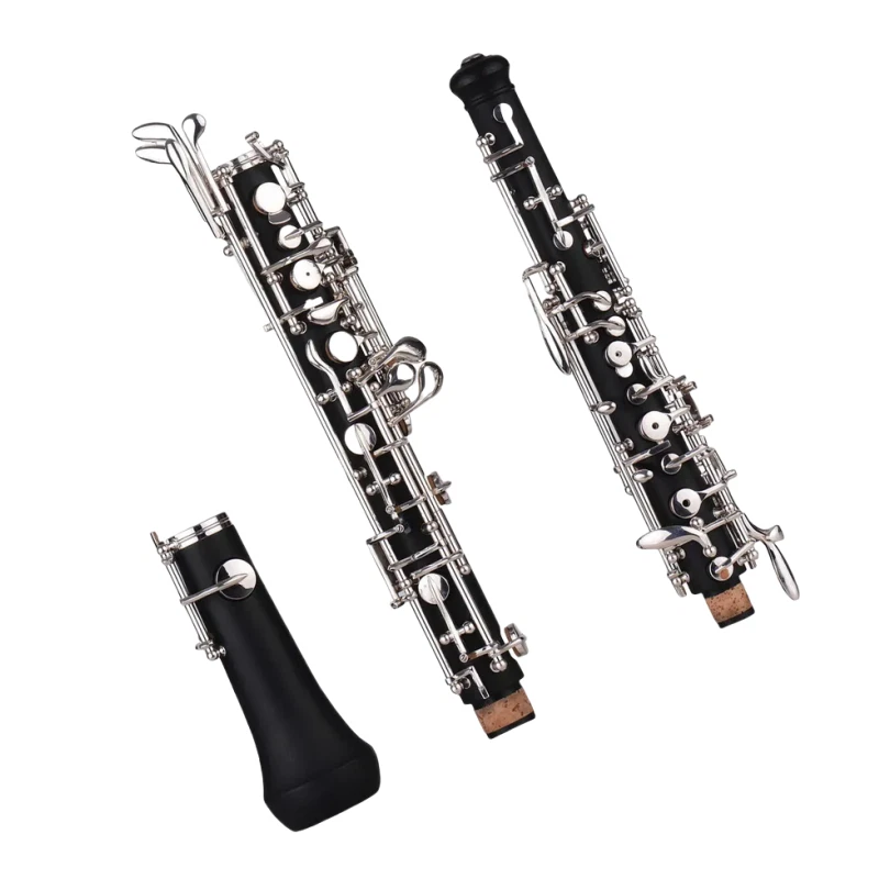Instrumento profesional de teclas niqueladas estilo semiautomático oboe llave C - Imagen 1 de 4