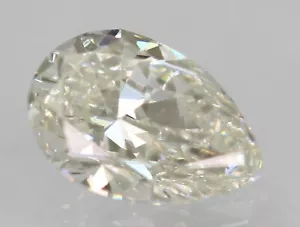 Diamante suelto natural certificado 0,31 quilates color F VVS1 forma de pera 5,5 x 3,84 mm - Imagen 1 de 4