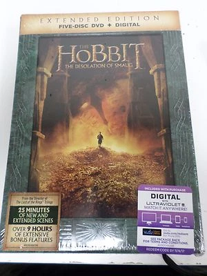 DVD The Hobbit: The Desolation Of Smaug (Extended Edition) 5-Disc Set NEW SEALED - Image 1 of 2