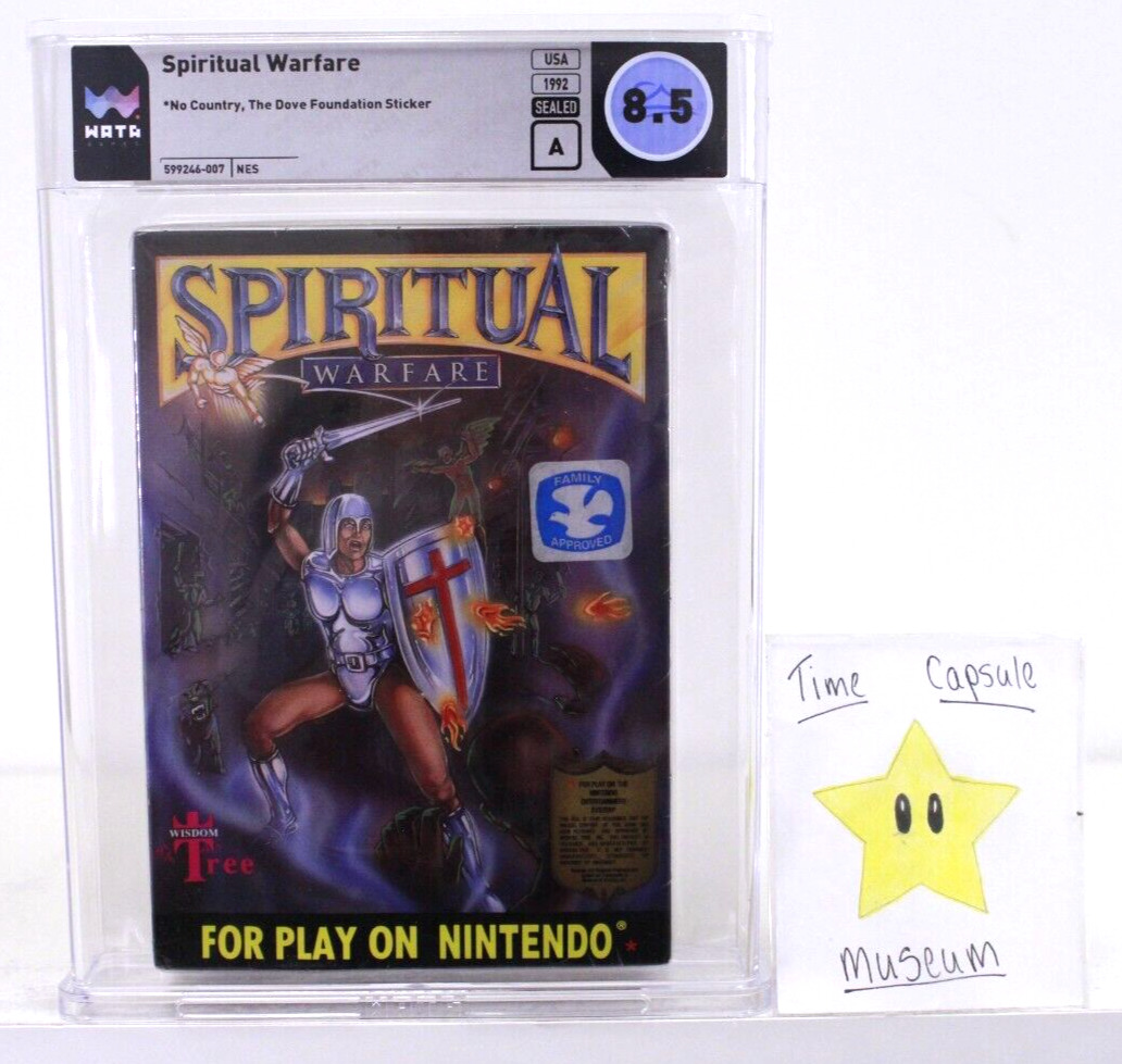 Spiritual Warfare Nintendo NES Brand New Factory Sealed WATA Grade 8.5 A NIB