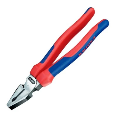Knipex 9" Lineman's Combination Pliers w Comfort Grips High Leverage 0202225 - Image 1 of 2