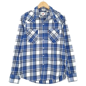 Camisa De Hombre Levi's De Cuadro De Franela Con Botones A Presión Ly4 Talla M - Imagen 1 de 10