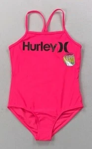 Girl's Youth Hurley One Piece UPF 50+ Quick Dry Swimsuit Swim NEW - Picture 1 of 7