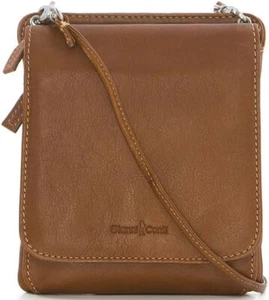 Borsa a tracolla Gianni Conti italiana piccola pelle organizer telefono marrone 585513 - Foto 1 di 25
