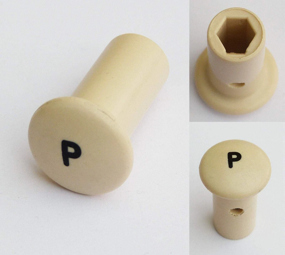 Classic Car "P" Panel Cream Knob for Morgan Alvis Morris Wolseley etc - Image 1 of 1