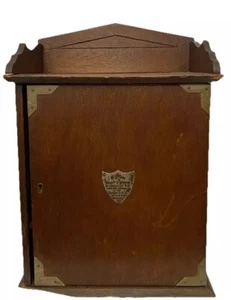 Antique English Pipe Cabinet ~ Corprols Club 5th Kings Royal Rifle Corps - Picture 1 of 11