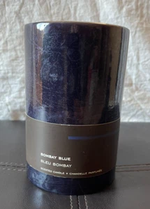 NEW Pier 1 Imports Bombay Blue Scented Candle Pillar 4 in x 6 in Discontinued - Picture 1 of 4
