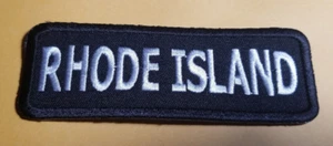 Rhode Island Embroidered Patch approx 1.25x3.75" - Picture 1 of 2