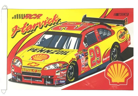 Nascar Kevin Harvick # 29 Wincraft 3' X 5' Flag w/ D-Rings NEW! Cover