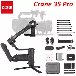 ZHIYUN Crane 3S PRO 3-Axis Handheld Gimbal Stabilizer for DSLR Cinema Cameras - Picture 1 of 5
