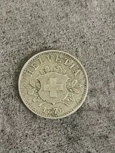 10 RAPPEN HELVETIA 1876 B ARGENT / SILVER CENTIMES SUISSE - Picture 1 of 2