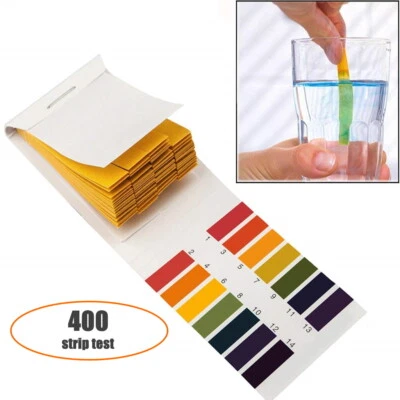 400 CARTINE Tornasole Misurazione PH Acqua PISCINA Indicatore Tester 1-14