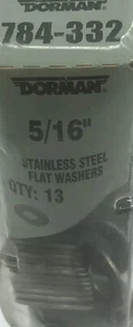 Dorman 784-332 784332 5/16" Flat Stainless Steel Washer Qty Per Pack 13 - Picture 1 of 3