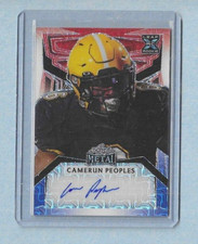 CAMERUN PEOPLES 2023 LEAF METAL DRAFT RED WHITE & BLUE MOJO AUTO 1/1