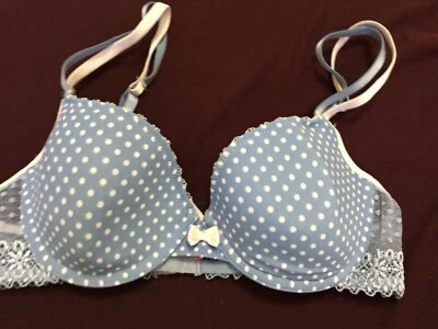 Passionata 胸罩 尺寸 us 34b it3b eu75b 衬垫钢圈蓝色  — 第 1/4 张图片