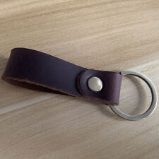 1pc Handmade Genuine Leather Keychain Strap Car Key Ring Accessories