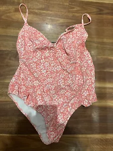 Pez D Or Barcelona Swimsuit Bathers Maternity Size XL Orange Floral Bathers - Picture 1 of 8