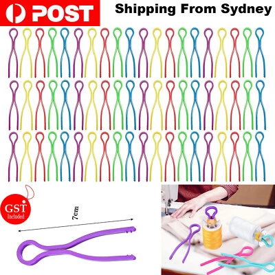 60Pc Sewing Spool Thread Bobbin Holder Clamp Clips Bobbin Buddies For Embroidery - image 1 of 4