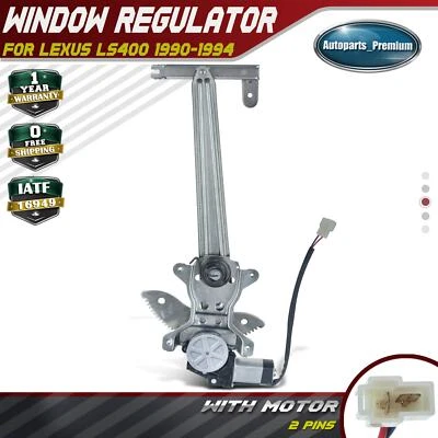 Power Window Regulator with Motor for Lexus LS400 1990-1994 Front Driver Side LH - Image 1 of 4