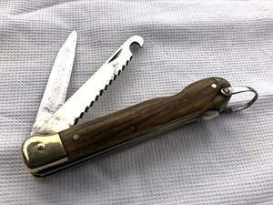 Vintage Multitool 2 old fishing knife-saw with lock bronze - Picture 1 of 19