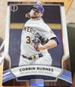 2022 Topps Tribute Corbin Burnes Base #27 Milwaukee Brewers - Imagen 1 de 2