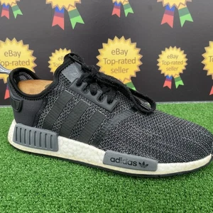 Rare 2016 Adidas NMD R1 Boost Core Black,Carbon Mens Running Trainers UK 9 - Picture 1 of 19