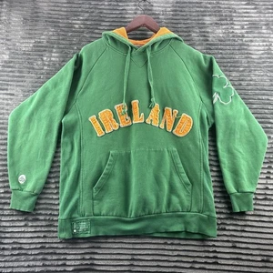 Donegal Bay Athletics IRELAND Hoodie Adult Sz L Large Green Clover Patch Rugby - Picture 1 of 12