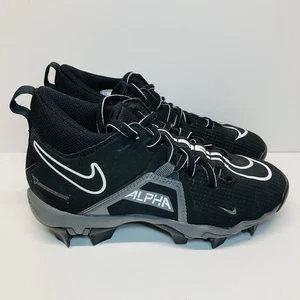Nike CV0581-010 Alpha Menace 3 Black Football Cleat Shoes Youth Boy's 1.5 y - Picture 1 of 11