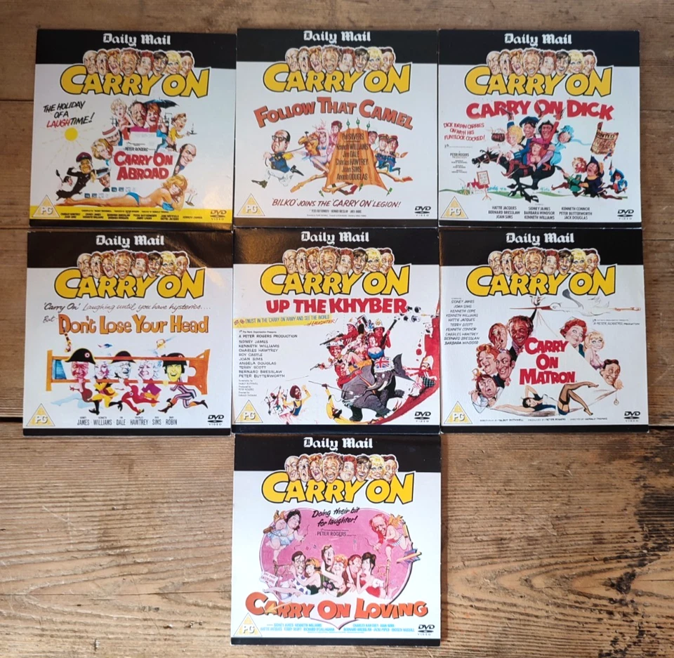 7x Carry On DVD ~ Daily Mail Promo Bundle - Image 1 of 1