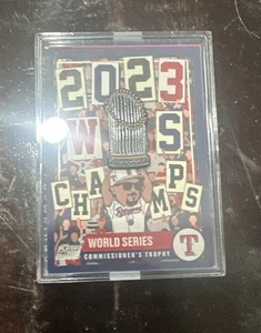 2023 Texas Rangers World Series Commissioners Trophy THEME NIGHT Collectible Pin - Picture 1 of 2