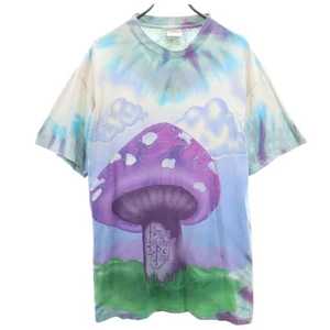 Vintage ONEITA 90s USA made tie dye short sleeve T-shirt featuring the Allman Br - Picture 1 of 10