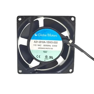 A31-B10A-15W3, Globe Fan 115VAC Cooling Fan 80mm x 25mm (3.1" x 1.0") ~ 20 CFM - Picture 1 of 1