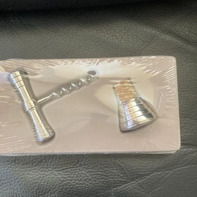 Abridor de botellas y tapón Christofle plateado Foto 1 de 4