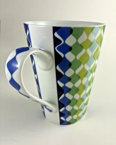 Taza Jonathon Adler Happy Home Patrón 'Waves' Azul y Verde - Imagen 1 de 11