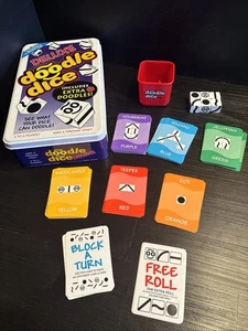 63) Doodle Dice Deluxe Game Jax 2005 Makers of Sequence Famiglia Bambini Carte Extra - Foto 1 di 11