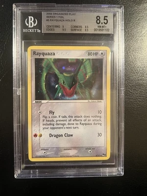 Pokémon TCG Rayquaza Holo Rare 3/17 Pop Series 1 BGS 8.5 PSA - Image 1 of 2