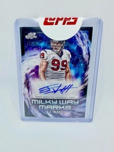 2024 Topps Cosmic Chrome J.J. Watt Negro Eclipse Vía Láctea Marcas Automático/10! - Imagen 1 de 3