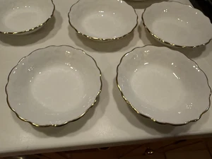Aynsley Golden Crocus Obst Dessert Schalen 5"D Bone China England Menge 5 - Bild 1 von 3