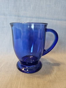 Vintage Anchor Hocking Flare Lip Kobaltblau Cafe Kaffeebecher 16oz - Bild 1 von 8