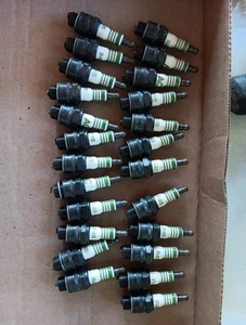 NOS 24 AC GM #R45 SPARK PLUGS No Box 4 Green Rings - Picture 1 of 3