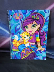 Vtg 90s Y2K Lisa Frank Spiral Large Notebook Valerie Cat New 3 Subject 00s  - Picture 1 of 10