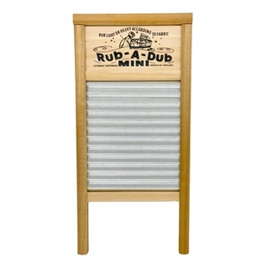 Lehman's Small Galvanized Manual Washboard, Rub-A-Dub, V Crimp, 18 x 8.5 in - Picture 1 of 7