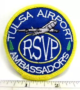 Parche Chaqueta Embajador Aeropuerto Tulsa De Colección Oklahoma RSVP Avión Aviación C - Imagen 1 de 3