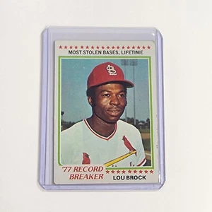 1978 Topps - Record Breaker #1 Lou Brock - Picture 1 of 2